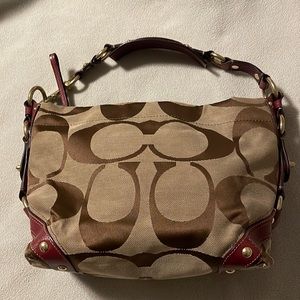 Coach hobo bag in canvas